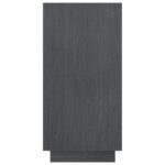 Bibliothèque Gris 80x35x71 cm Bois de pin massif – Image 5
