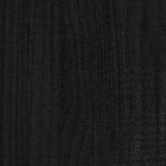 Bibliothèque Noir 80x35x71 cm Bois de pin massif – Image 3