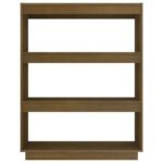 Bibliothèque/Séparateur de pièce Marron miel 80x35x103 cm Pin – Image 4