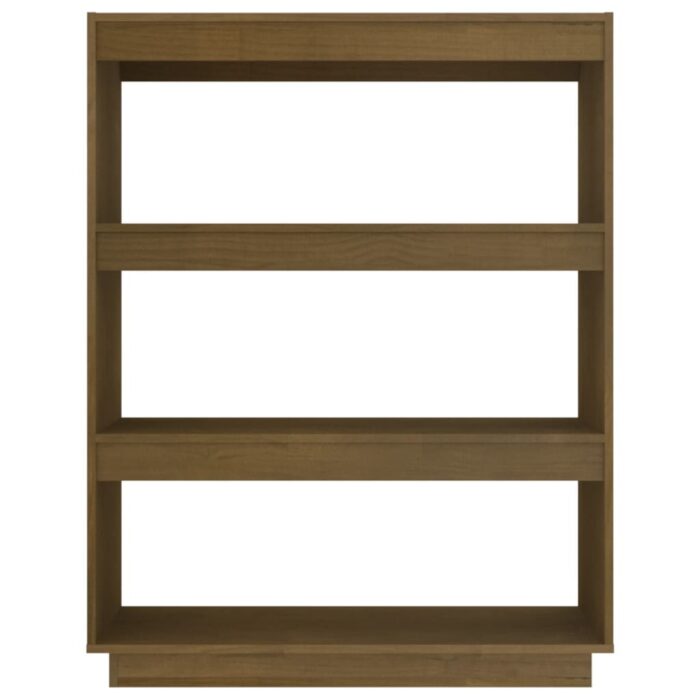 Bibliothèque/Séparateur de pièce Marron miel 80x35x103 cm Pin – Image 4