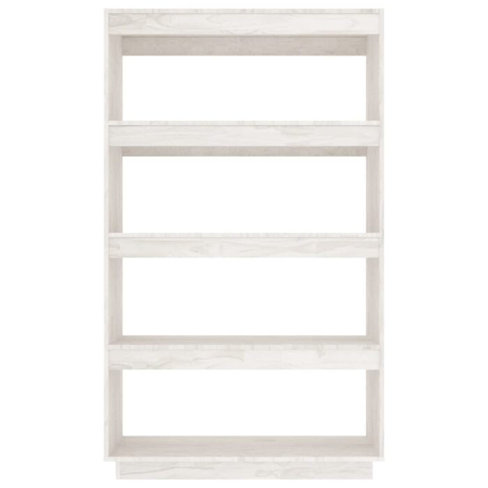 Bibliothèque/Séparateur de pièce Blanc 80x35x135 cm Pin massif – Image 4