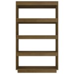 Bibliothèque/Séparateur de pièce Marron miel 80x35x135 cm Pin – Image 4