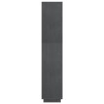 Bibliothèque/Séparateur de pièce Gris 80x35x167 cm Pin massif – Image 5