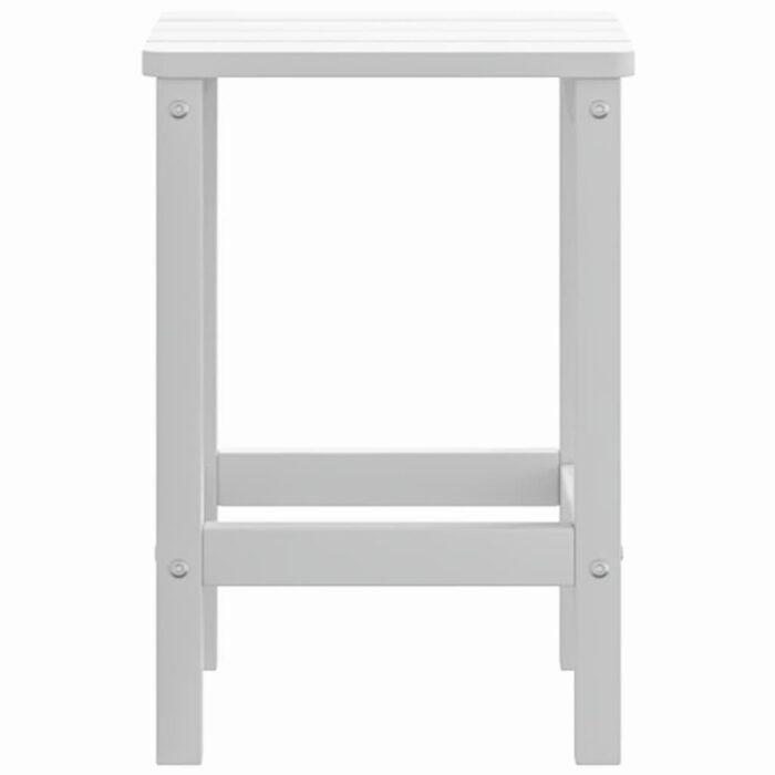 Table de jardin Adirondack Blanc 38x38x46 cm PEHD – Image 2