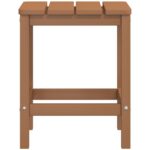 Table de jardin Adirondack Marron 38x38x46 cm PEHD – Image 3