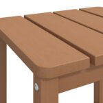 Table de jardin Adirondack Marron 38x38x46 cm PEHD – Image 4