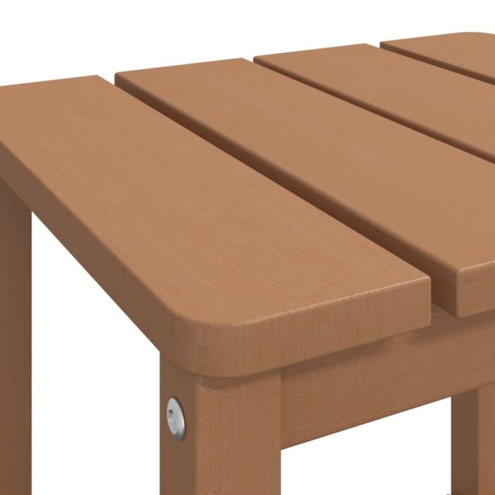 Table de jardin Adirondack Marron 38x38x46 cm PEHD – Image 4