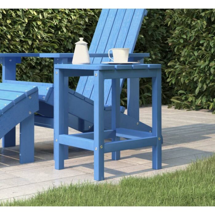 Table de jardin Adirondack Bleu marine 38x38x46 cm PEHD – Image 1