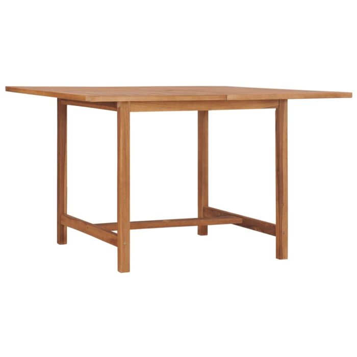 Table à dîner de jardin 110x110x75 cm Bois massif de teck – Image 1