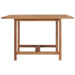 Table à dîner de jardin 110x110x75 cm Bois massif de teck – Image 2
