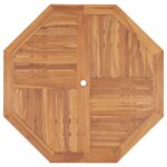 Table à dîner de jardin 110x110x75 cm Bois massif de teck – Image 3