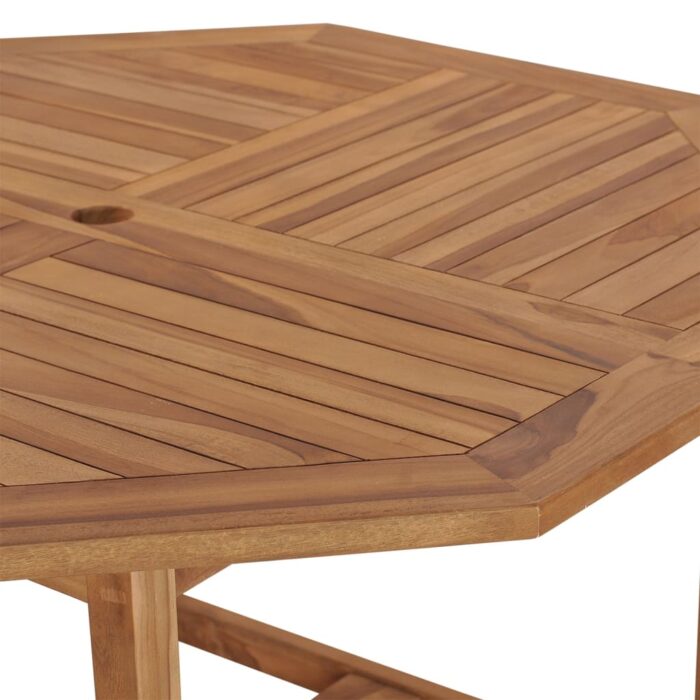 Table à dîner de jardin 110x110x75 cm Bois massif de teck – Image 5