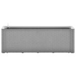 Lit surélevé de jardin avec système d'arrosage Gris 100x43x33cm – Image 2