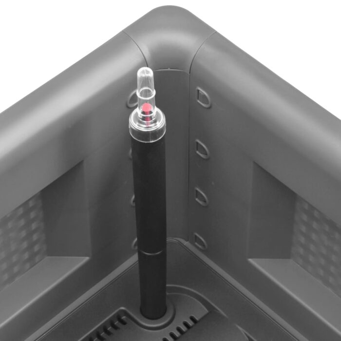 Lit surélevé de jardin avec système d'arrosage Gris 100x43x33cm – Image 4