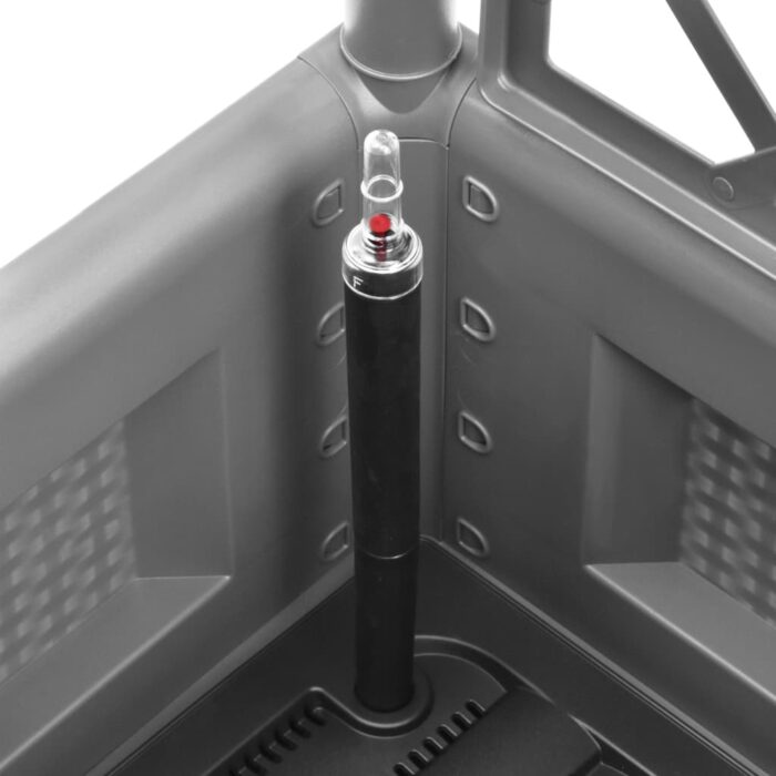 Lit surélevé de jardin et treillis et système d'arrosage Gris – Image 5