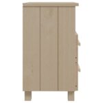 Tables de chevet HAMAR 2 pcs Marron miel 40x35x62cm Bois massif – Image 4