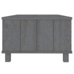 Table basse HAMAR Gris foncé 100x55x35 cm Bois massif de pin – Image 4