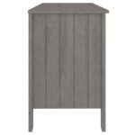 Bureau HAMAR Gris clair 113x50x75 cm Bois massif de pin – Image 4