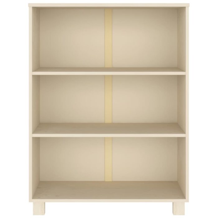Bibliothèque HAMAR Marron miel 85x35x112 cm Bois de pin massif – Image 3