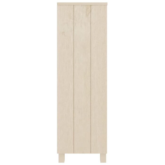 Bibliothèque HAMAR Marron miel 85x35x112 cm Bois de pin massif – Image 4