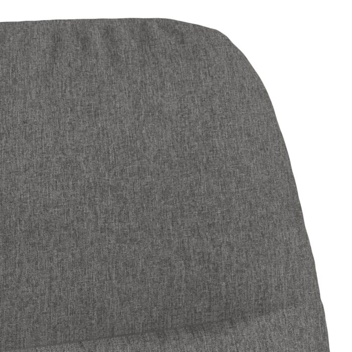 Chaise de relaxation Gris clair Tissu – Image 5