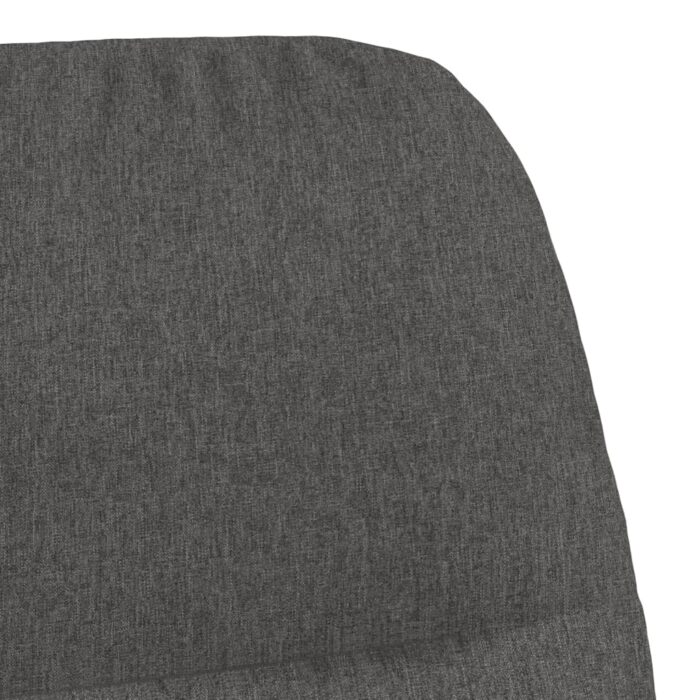 Chaise de relaxation Gris foncé Tissu – Image 5