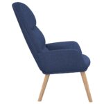 Chaise de relaxation Bleu Tissu – Image 3