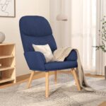 Chaise de relaxation Bleu Tissu