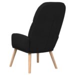 Chaise de relaxation Noir Tissu – Image 4