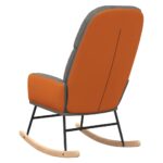 Chaise à bascule Gris clair Tissu – Image 5