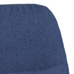 Chaise à bascule Bleu Tissu – Image 6