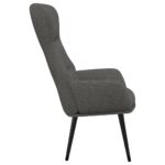 Chaise de relaxation Gris foncé Tissu – Image 3