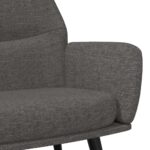 Chaise de relaxation Gris foncé Tissu – Image 5