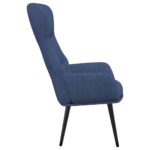 Chaise de relaxation Bleu Tissu – Image 3