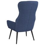 Chaise de relaxation Bleu Tissu – Image 4