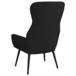 Chaise de relaxation Noir Tissu – Image 4
