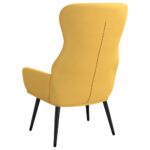 Chaise de relaxation Jaune moutarde Tissu – Image 4