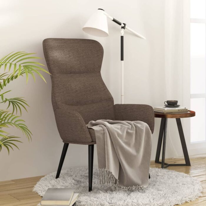 Chaise de relaxation Taupe Tissu – Image 1