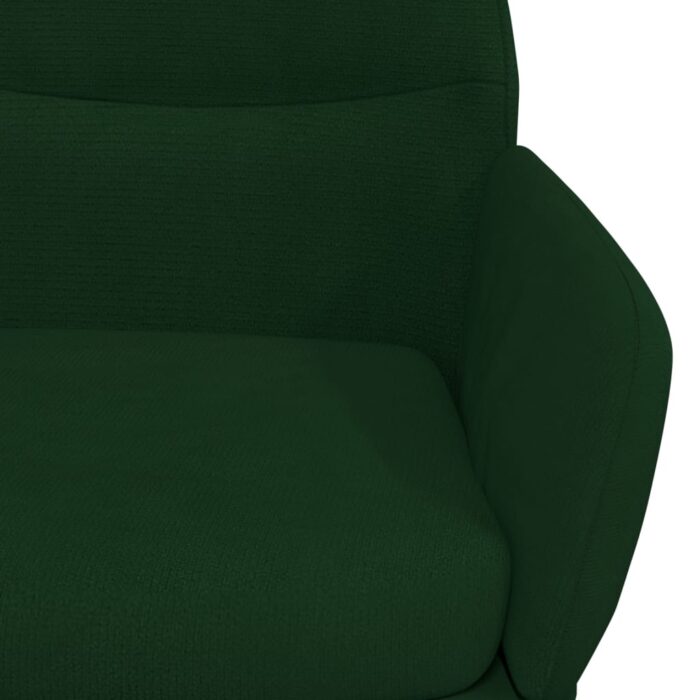 Chaise de relaxation Vert foncé Velours – Image 4