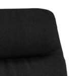 Chaise de relaxation Noir Tissu – Image 4