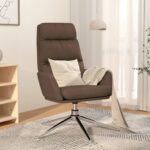 Chaise de relaxation Taupe Tissu