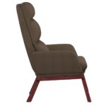 Chaise de relaxation Taupe Tissu – Image 3