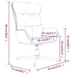 Chaise de relaxation Noir Similicuir – Image 6