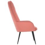 Chaise de relaxation Rose Velours – Image 2