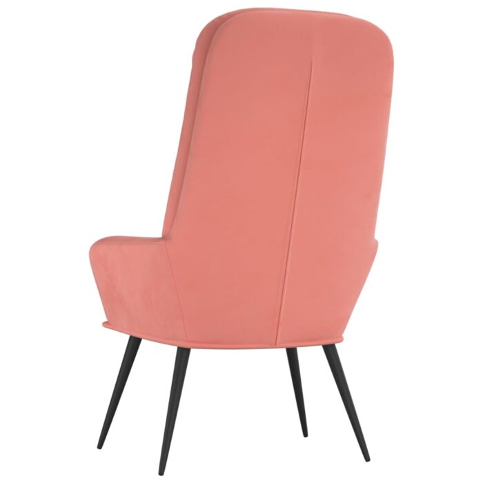 Chaise de relaxation Rose Velours – Image 3