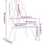 Chaise de relaxation Rose Velours – Image 6