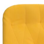 Chaise de relaxation Jaune moutarde Velours – Image 4