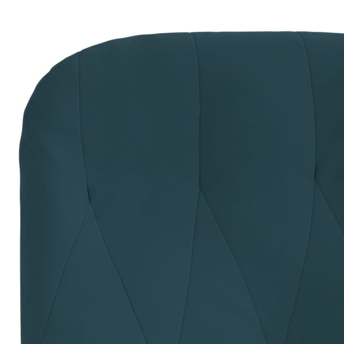 Chaise de relaxation Bleu Velours – Image 4