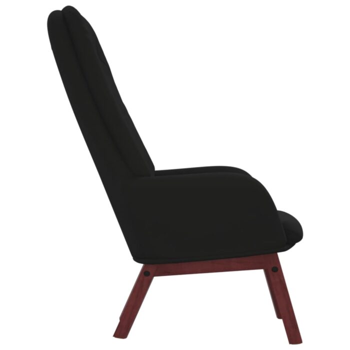 Chaise de relaxation Noir Velours – Image 2