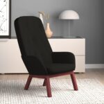 Chaise de relaxation Noir Velours